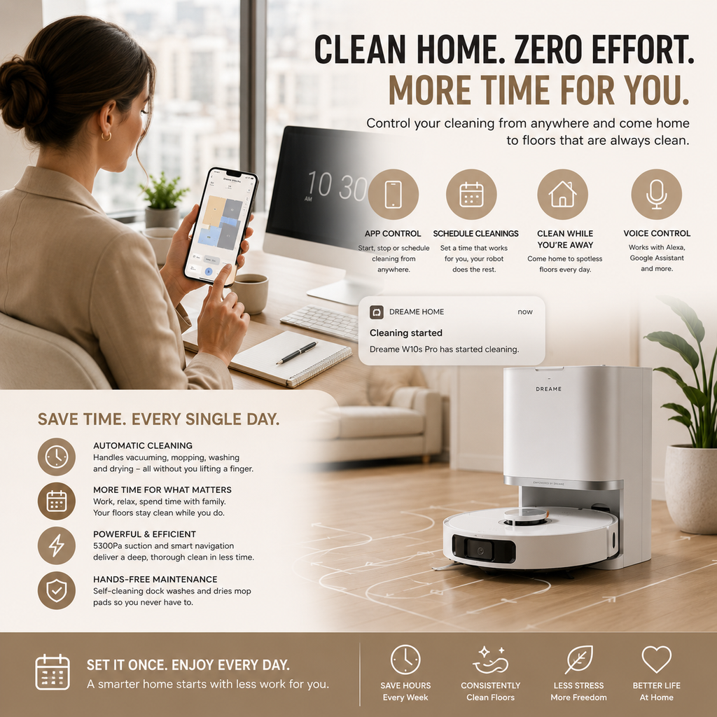 Dreame W10s Pro™ Smart Robot Vacuum & Mop
